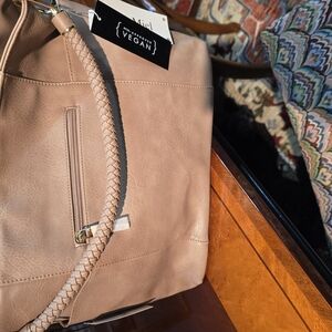Vegan Leather Tan Bag